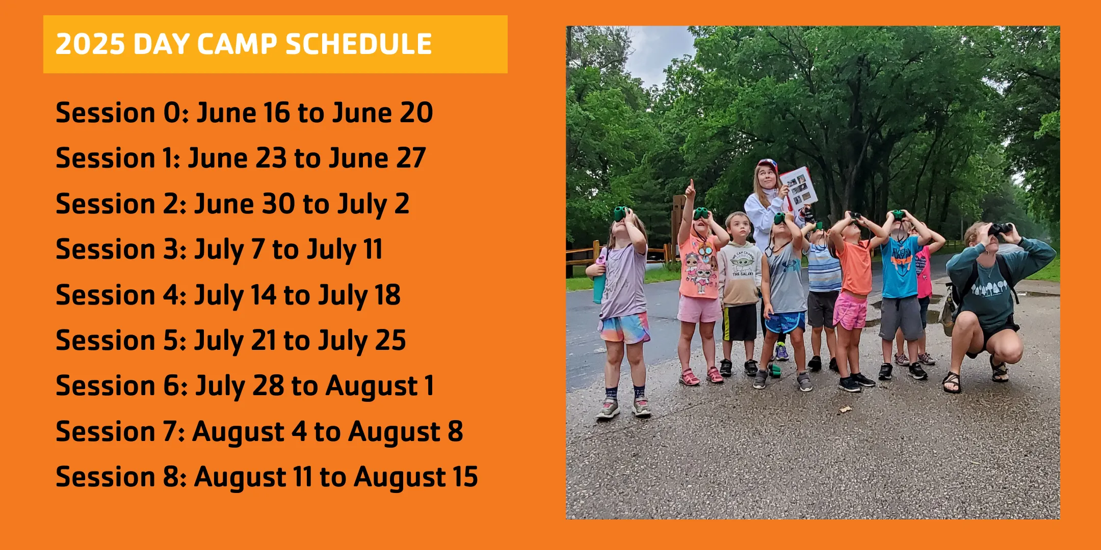 2025 day camp schedule